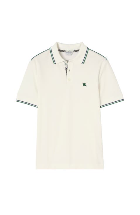 Cotton Blend Tennis Polo Shirt