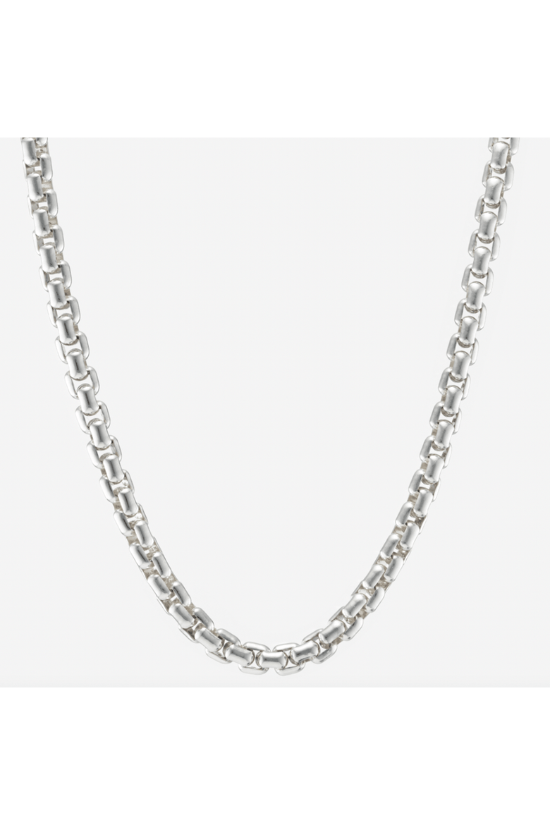 Box Belcher Chain Necklace, Main, color, Silver