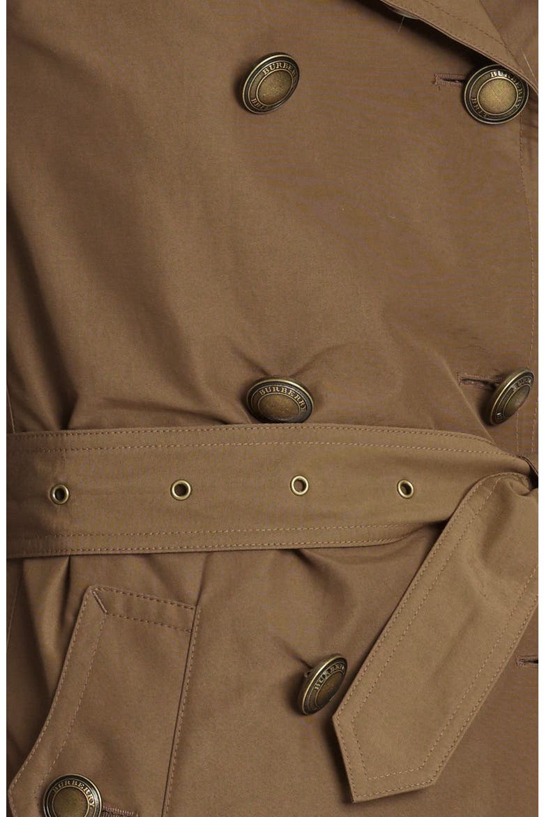 'Balmoral' Trench Coat, Alternate, color, DARK FLAX