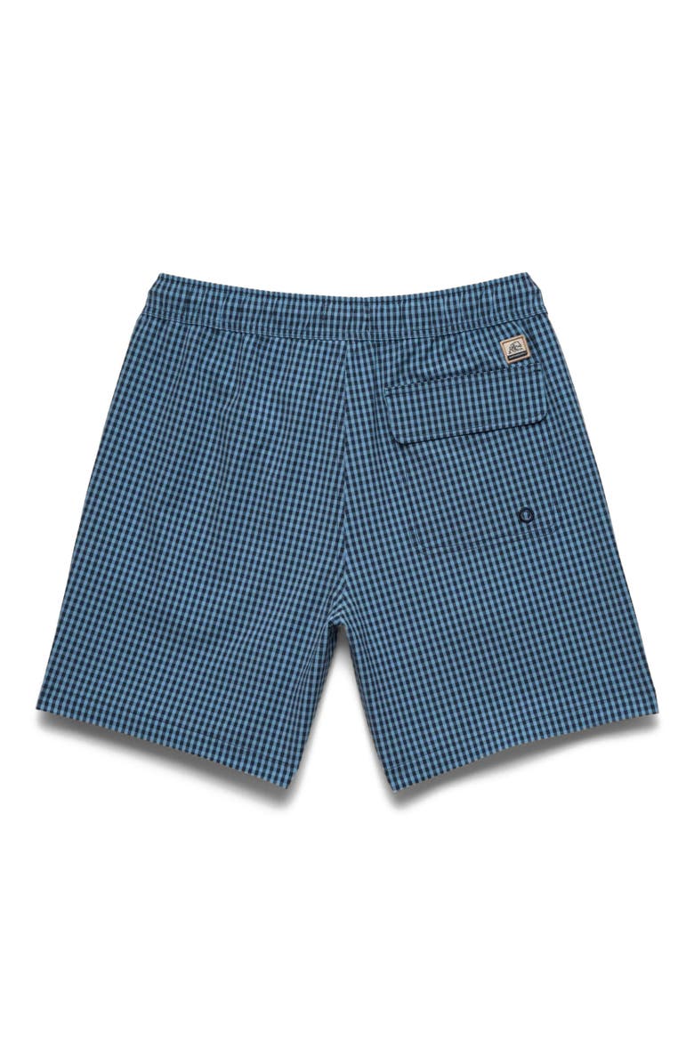 Surfside Supply Co. Jimmy 6.5" Gingham Volley, Alternate, color, Blue