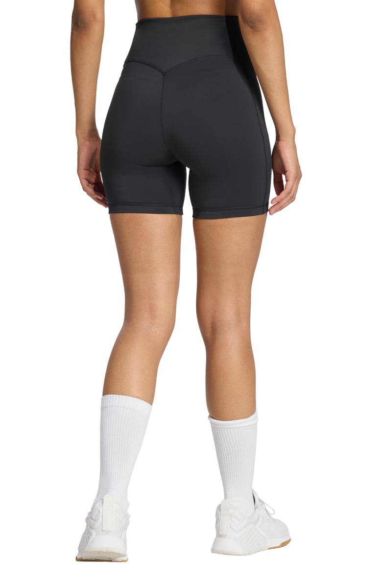 adidas High Waist Performance Bike Shorts, Alternate, color, Black