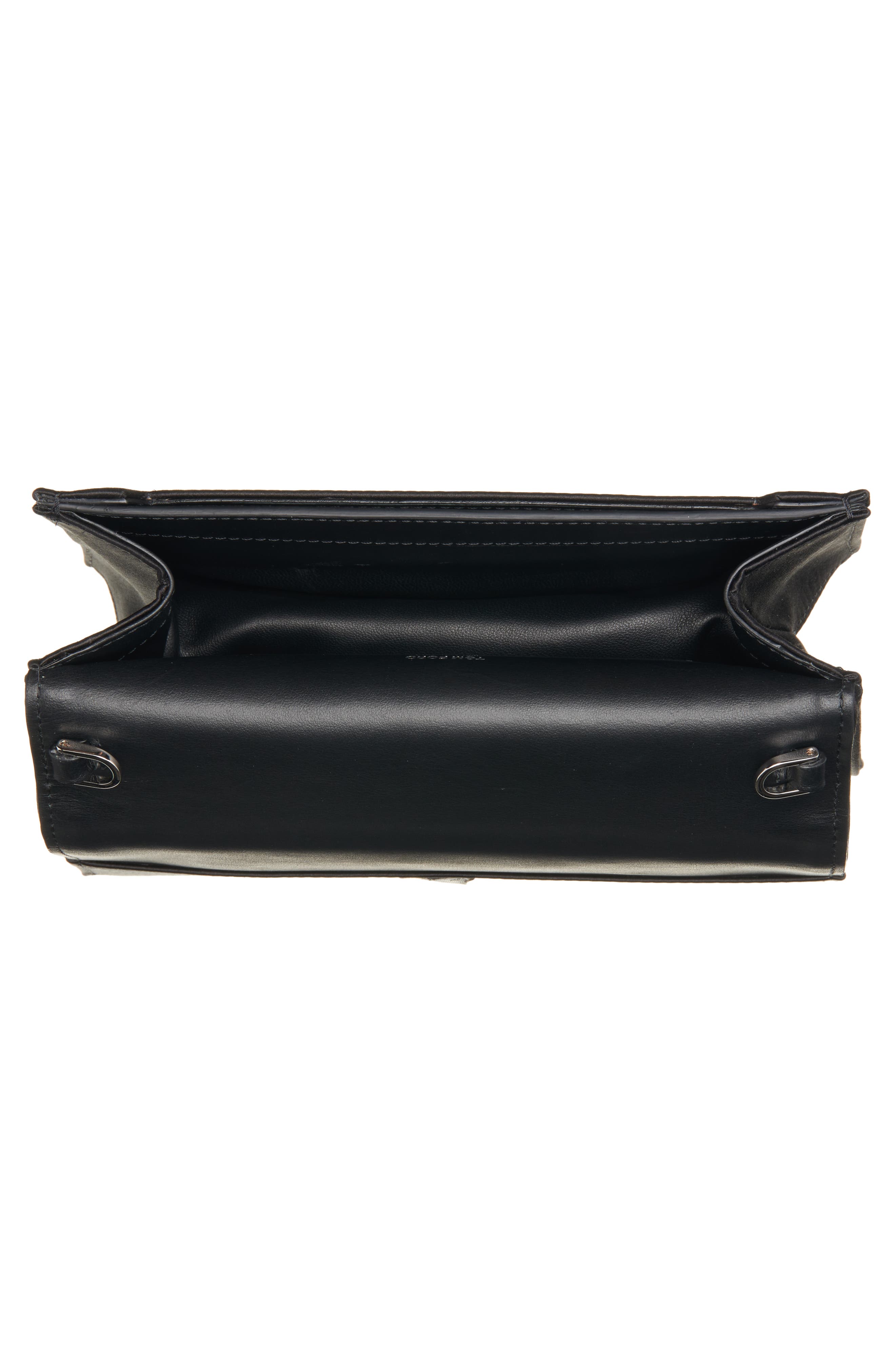 Disco Satin Clutch, Alternate, color, BLACK