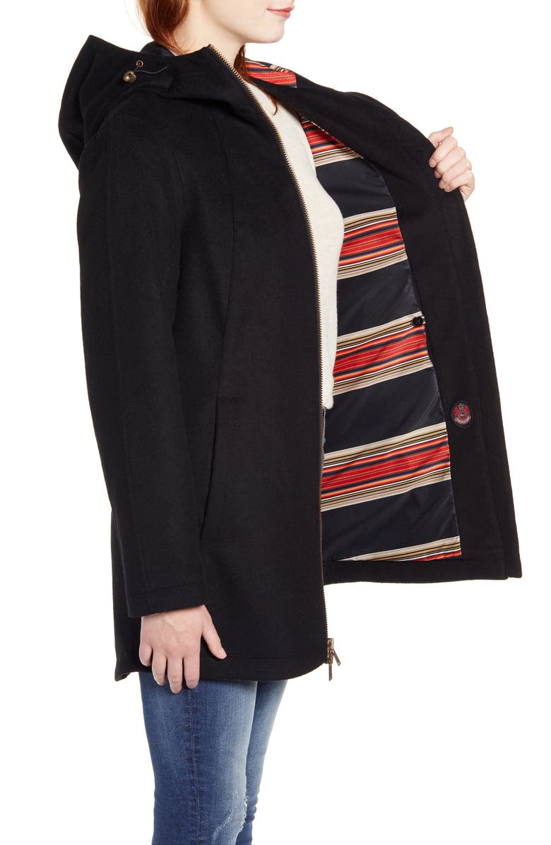 Pendleton Finlay Waterproof Hooded Wool Blend Coat, Alternate, color, 