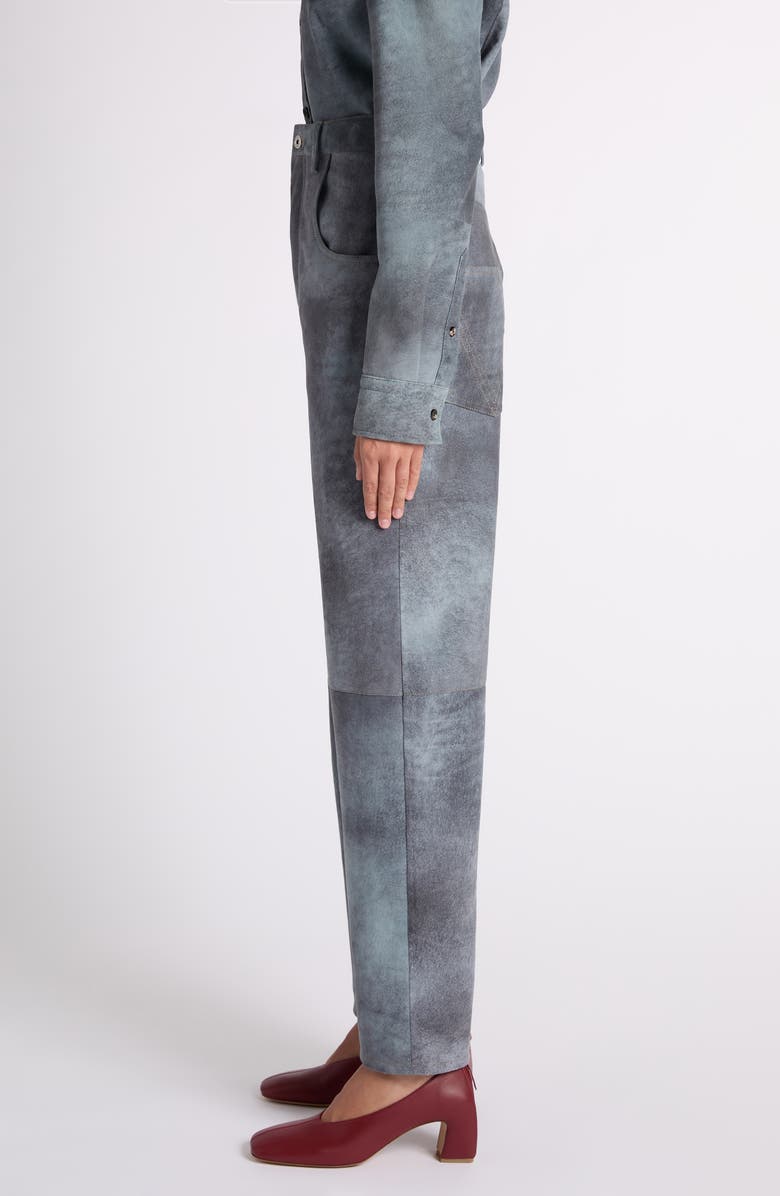 Bottega Veneta Cloudy Suede Pants, Alternate, color, 4690 Cloudy Indigo