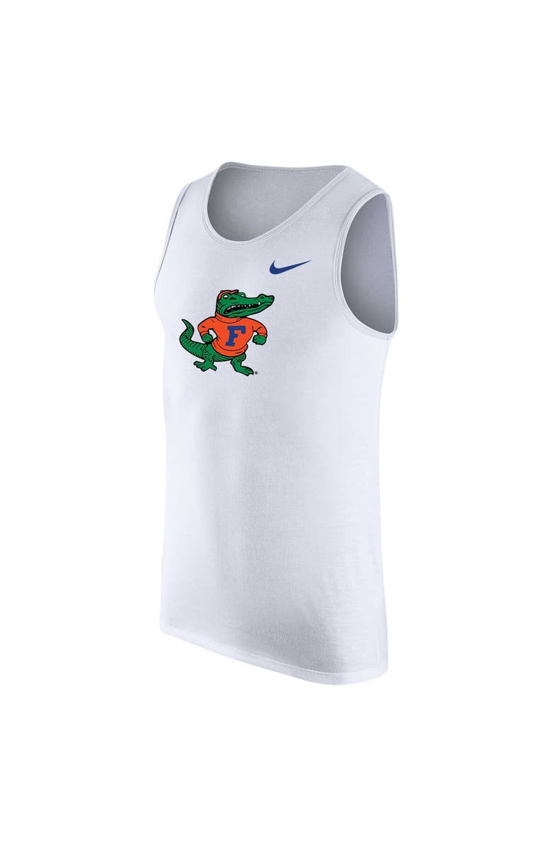 Nike Men's Nike White Florida Gators Vintage Logo Performance Tank Top, Alternate, color, White