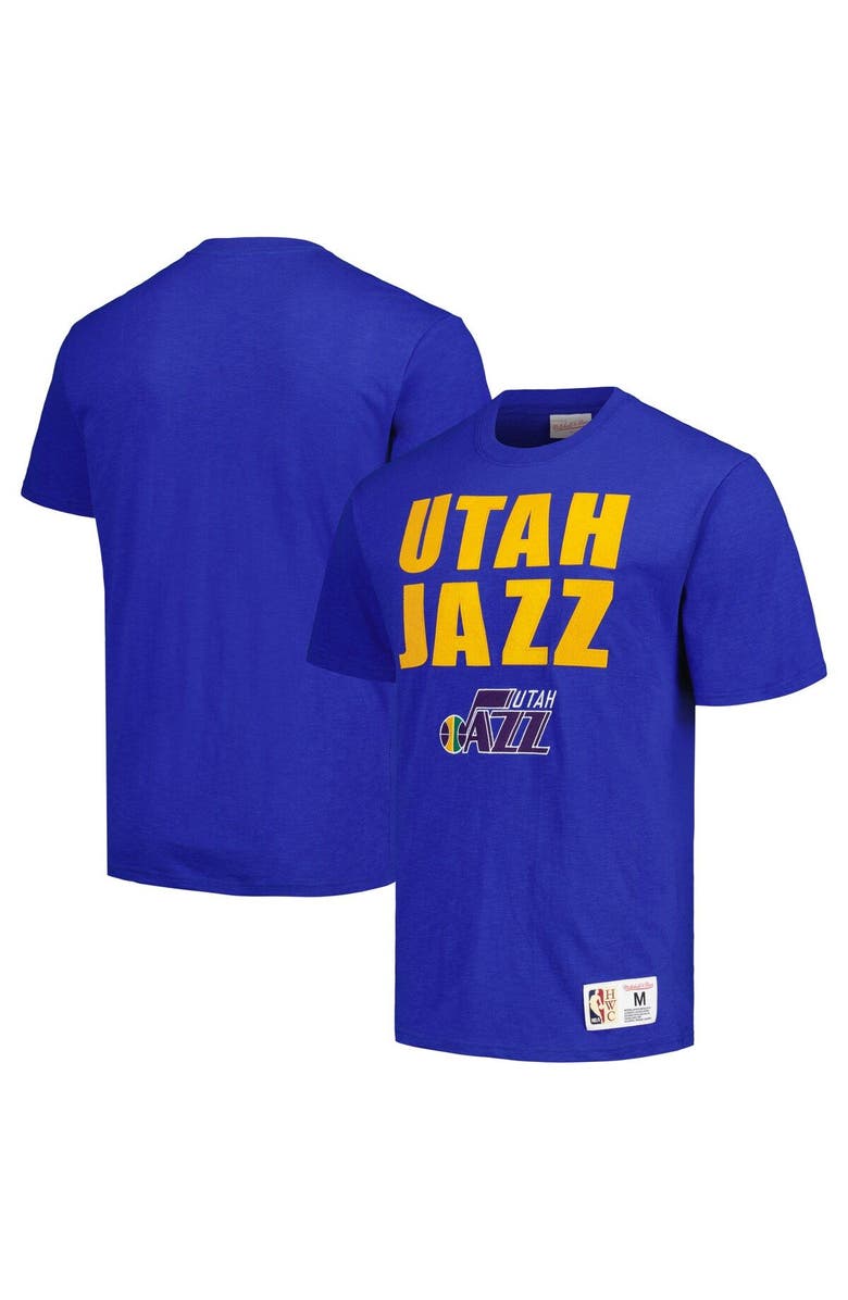 Mitchell & Ness Men's Mitchell & Ness Royal Utah Jazz Hardwood Classics Legendary Slub T-Shirt, Main, color, Royal