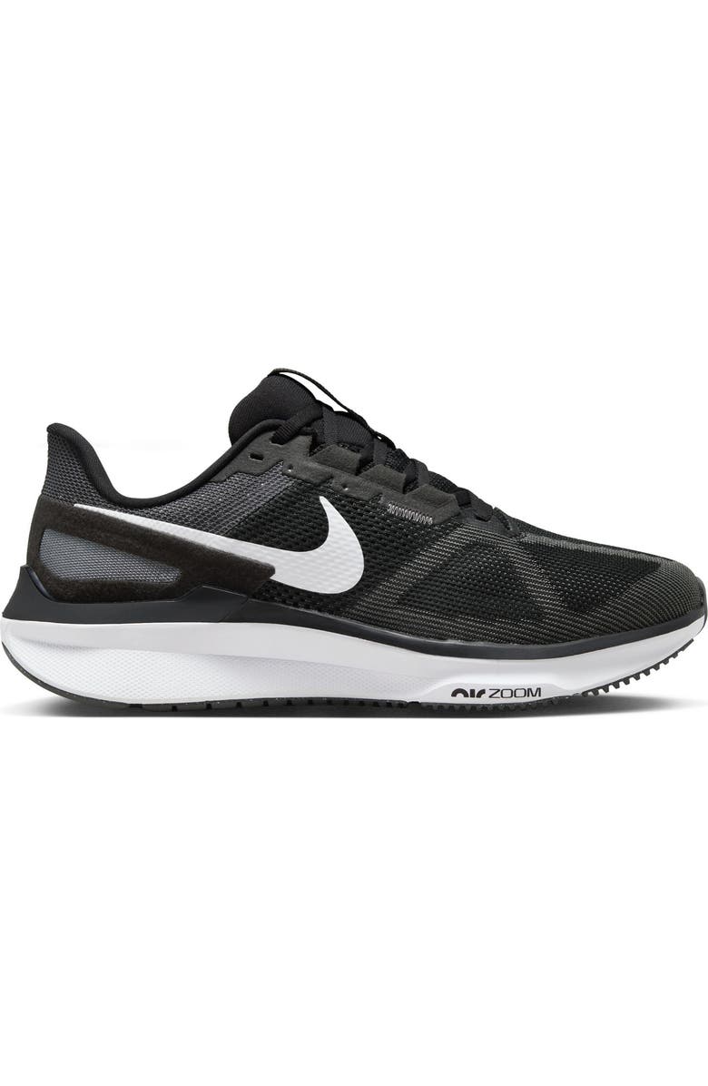 Nike Air Zoom Structure 25 Running Shoe, Alternate, color, Black/ White/ Iron Grey