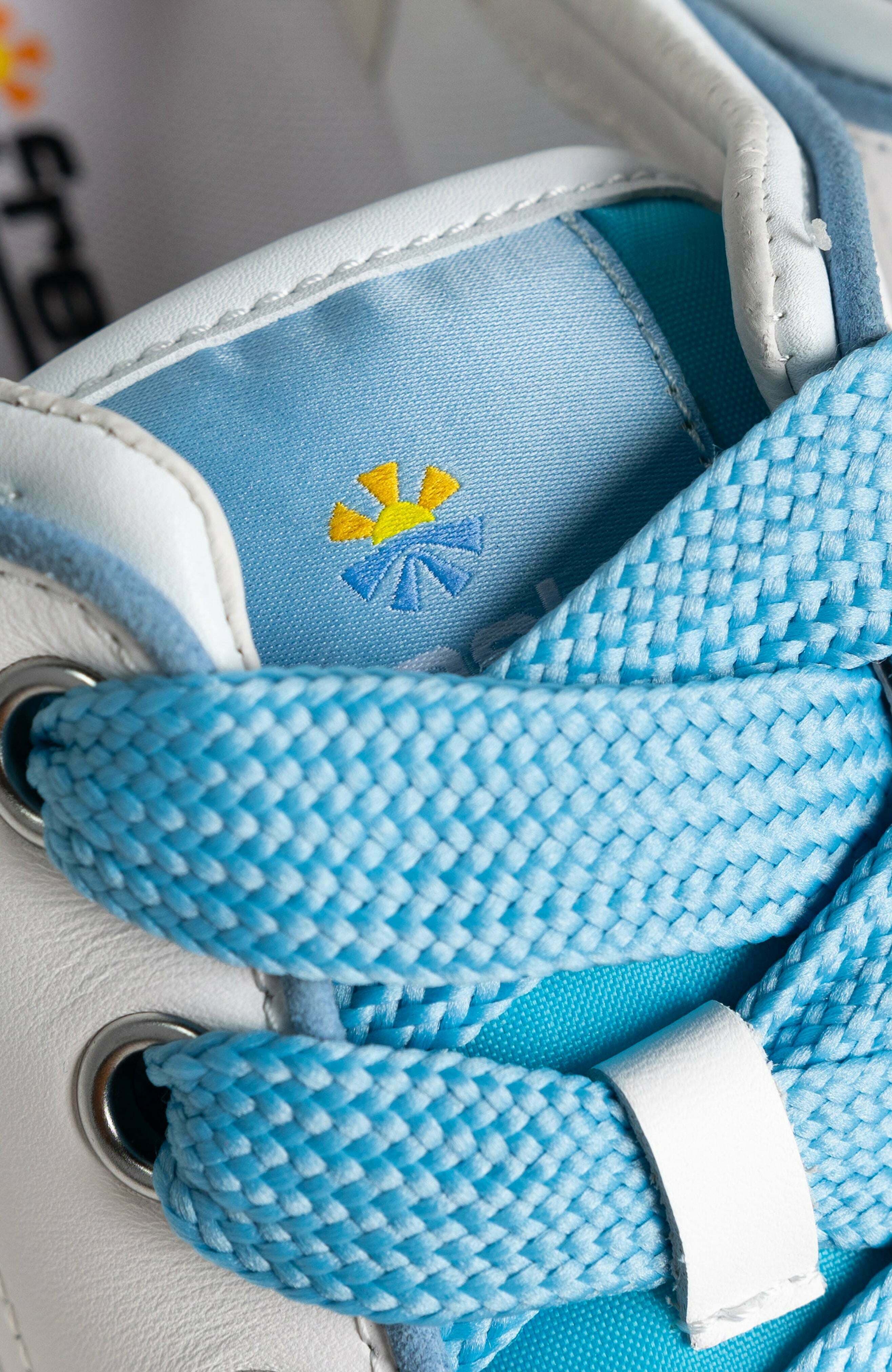 Freshy Steezy Lites Women's Sneaker, Alternate, color, White/Light Blue