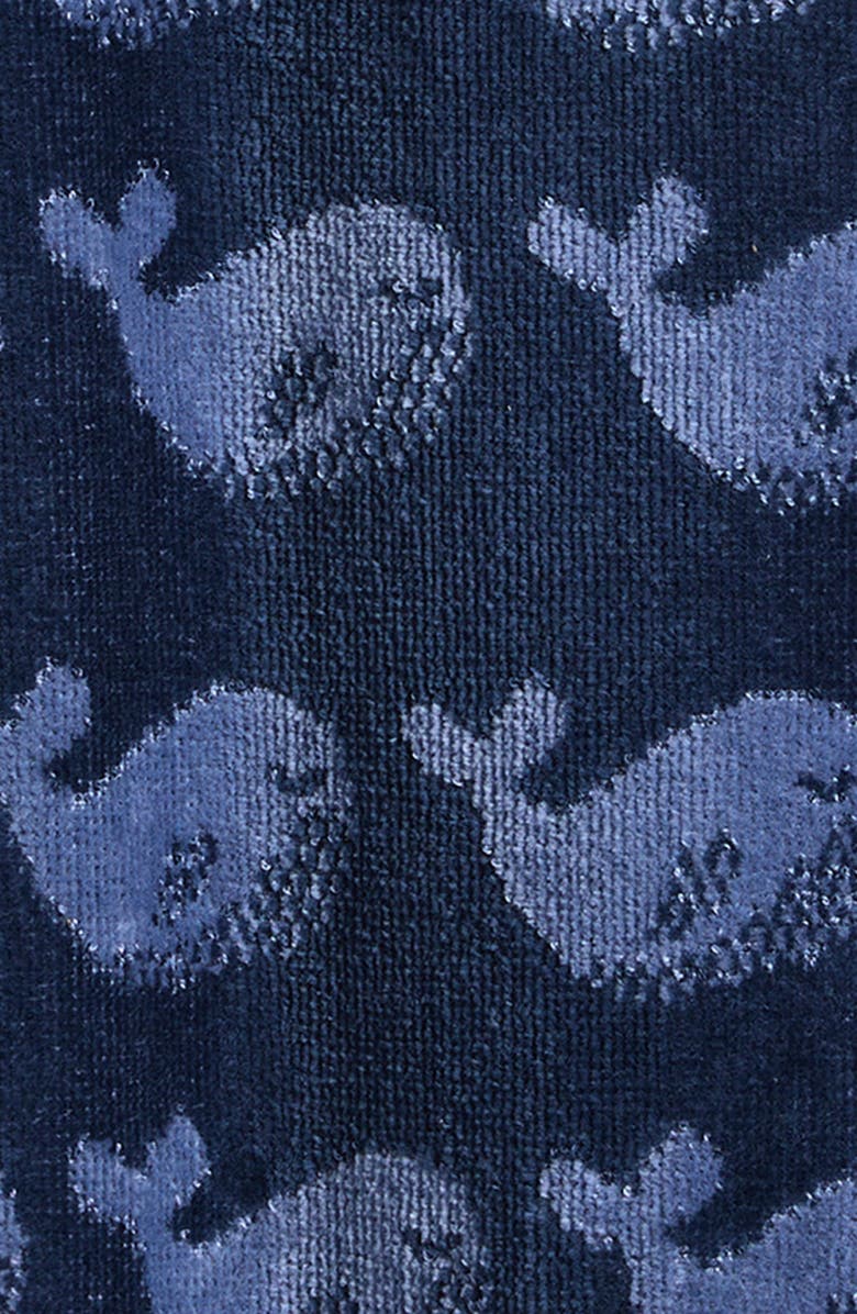 Little Green Radicals Whales Terry Romper, Alternate, color, Blue