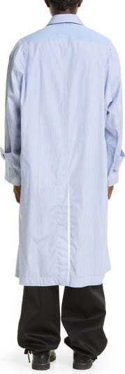 Sacai Thomas Mason Stripe Oversize Cotton Poplin Shirtdress