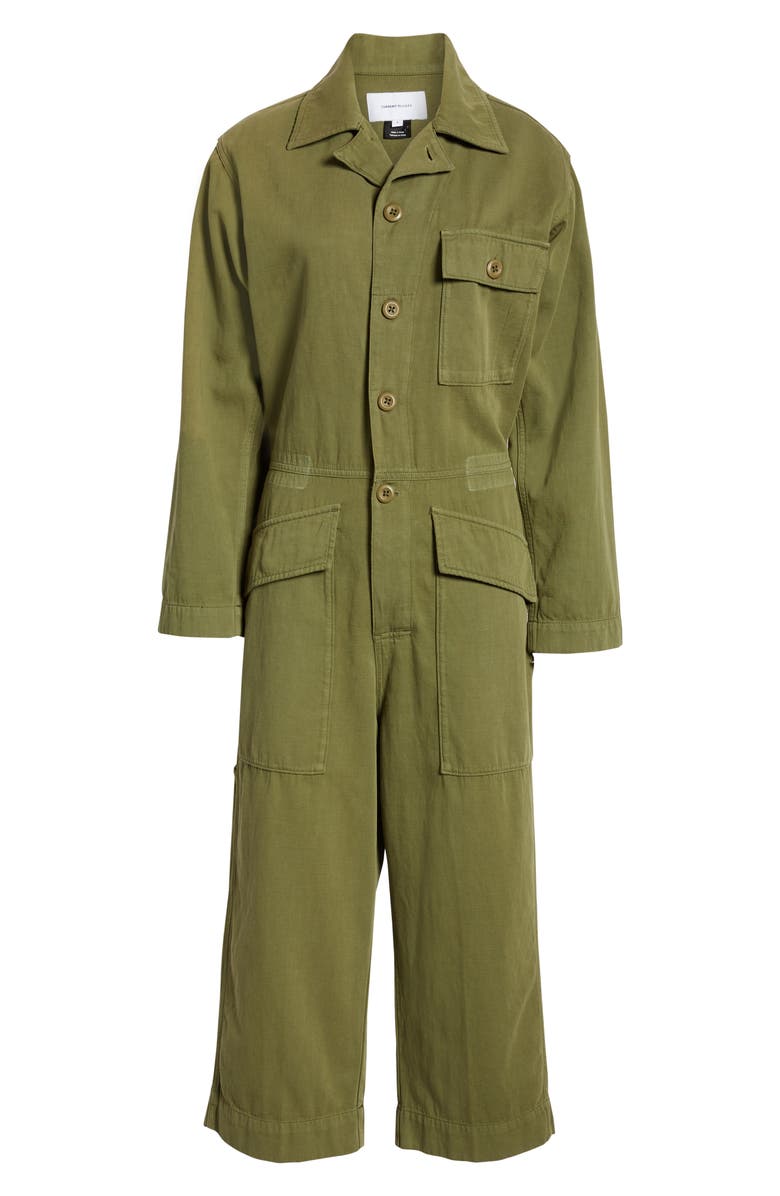 Current/Elliott The Richland Cotton & Linen Jumpsuit, Alternate, color, 