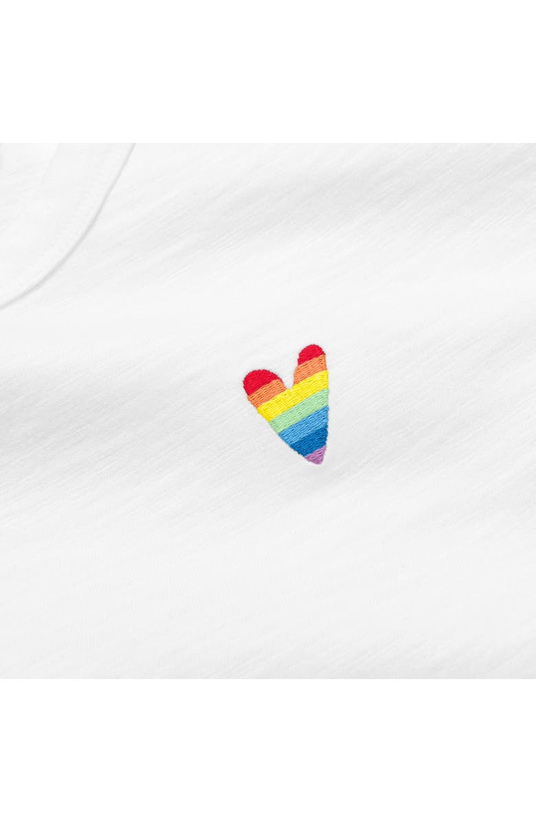 Primary Grown-Ups Embroidered Classic Slub Crewneck Tee, Alternate, color, White