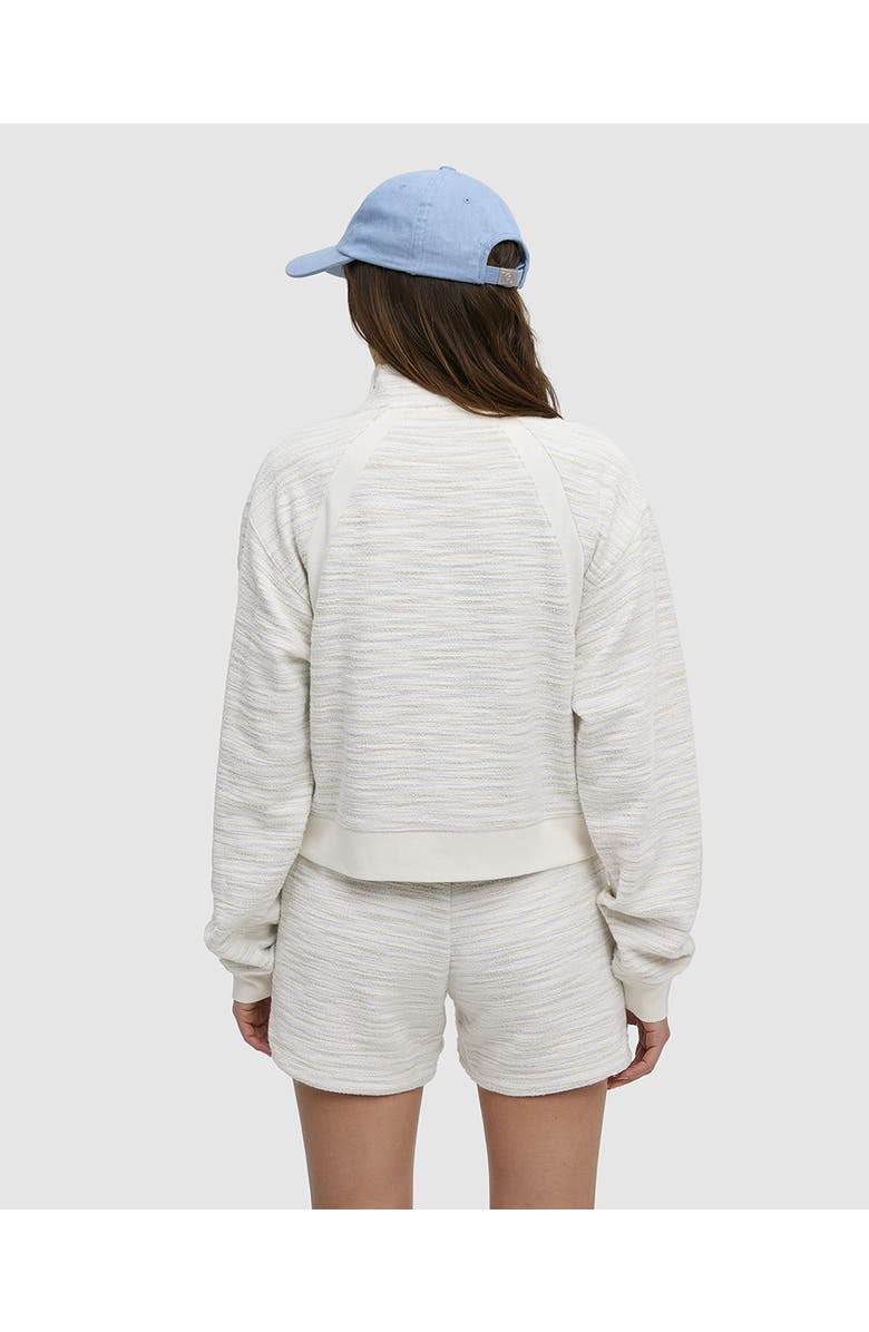 tentree Elkhorn 1/4 Zip, Alternate, color, Cotton White Flash Stripe
