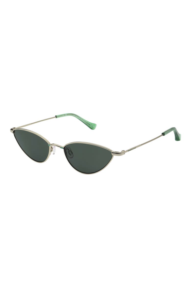 53mm Cat Eye Sunglasses, Alternate, color, GOLD GREEN