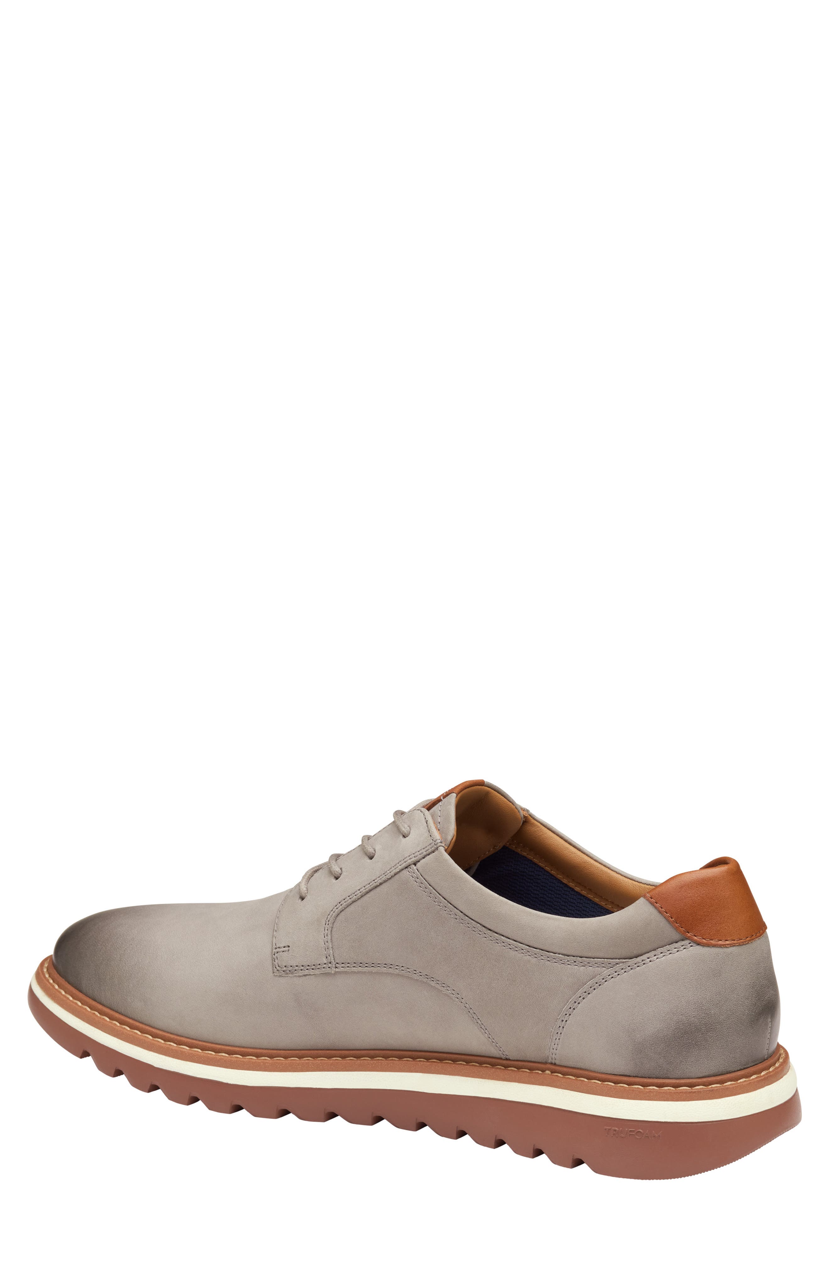 Johnston & Murphy Braydon Plain Toe Derby, Alternate, color, Gray Oiled Nubuck
