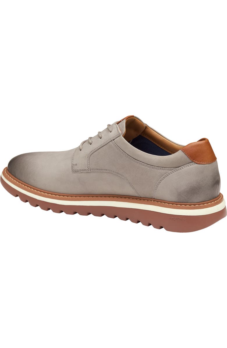 Johnston & Murphy Braydon Plain Toe Derby, Alternate, color, Gray Oiled Nubuck