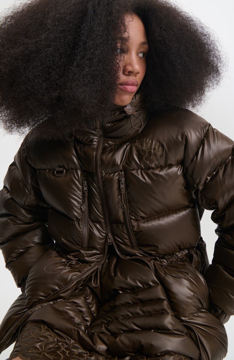 Cecilie Bahnsen x The North Face Himalayan Quilted Down Parka, Alternate, color, Soil Brown