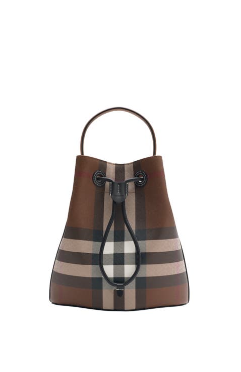Small Check Bucket Bag