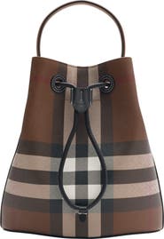 Burberry Small Check Bucket Bag