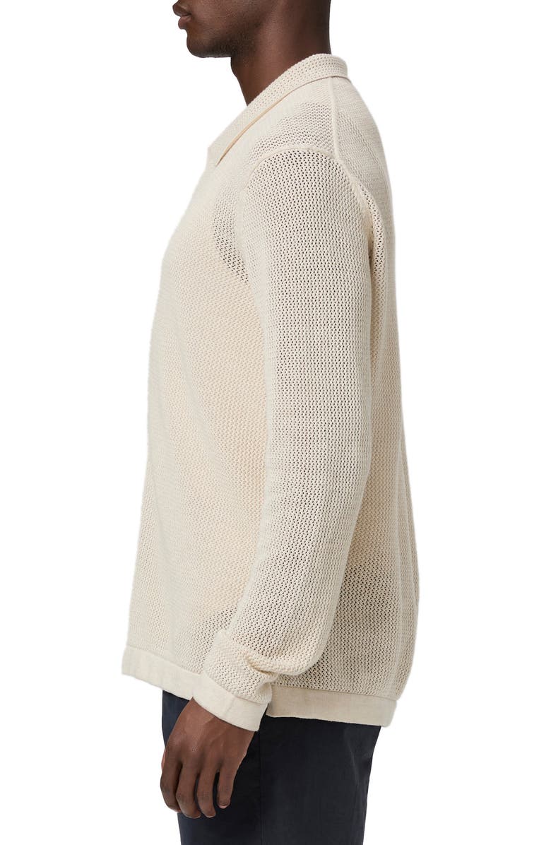 PAIGE Wilkinson Organic Cotton Cardigan, Alternate, color, Heathereded Macadamia