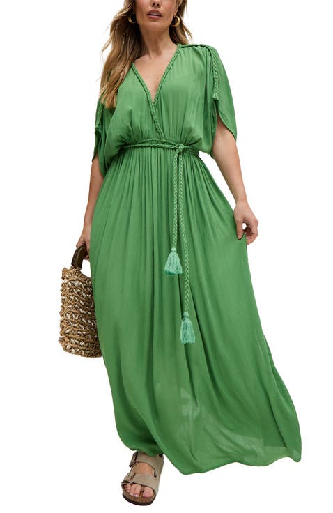 Diamond Plait Neck Maxi Dress