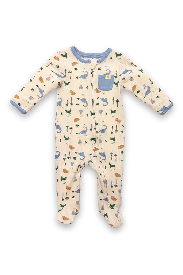 Dino Footie, Main, color, BEIGE MULTI