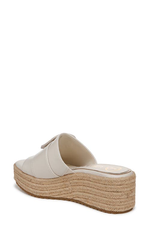 Sam & Libby Crysta Platform Wedge Sandal In White