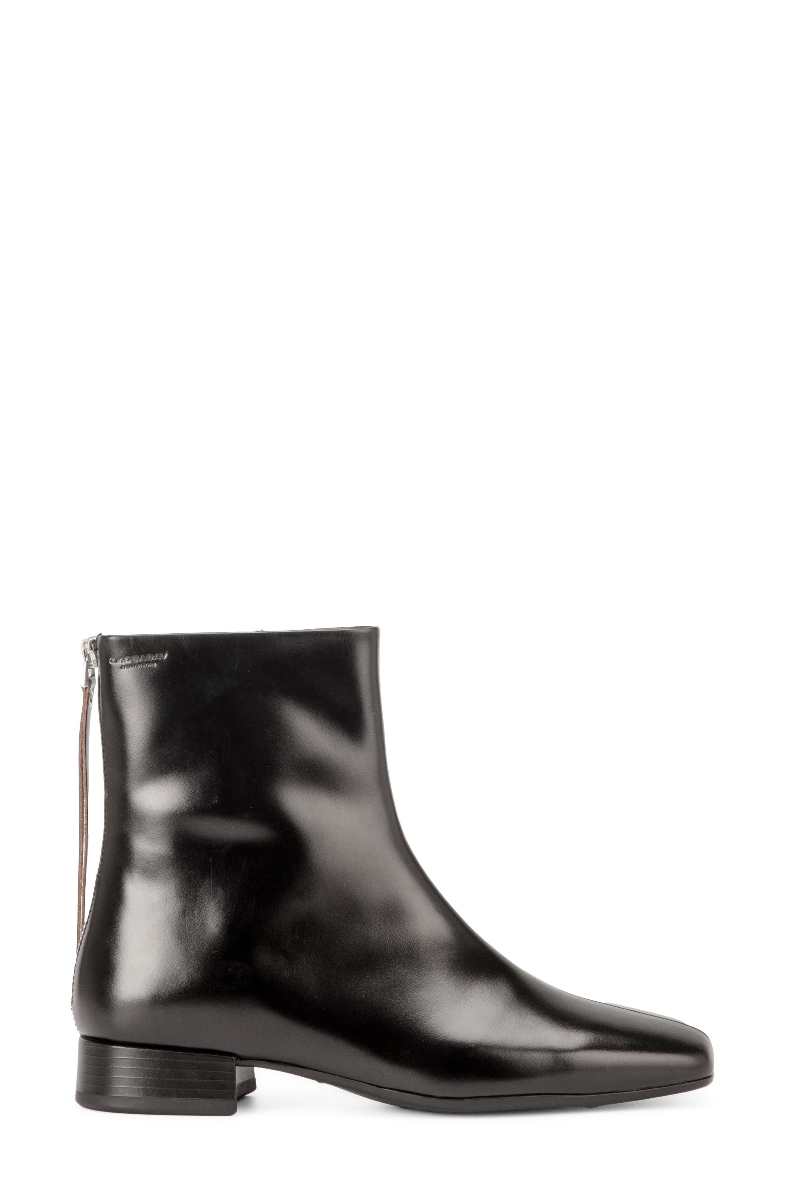 Mona Leather Bootie, Alternate, color, BLACK