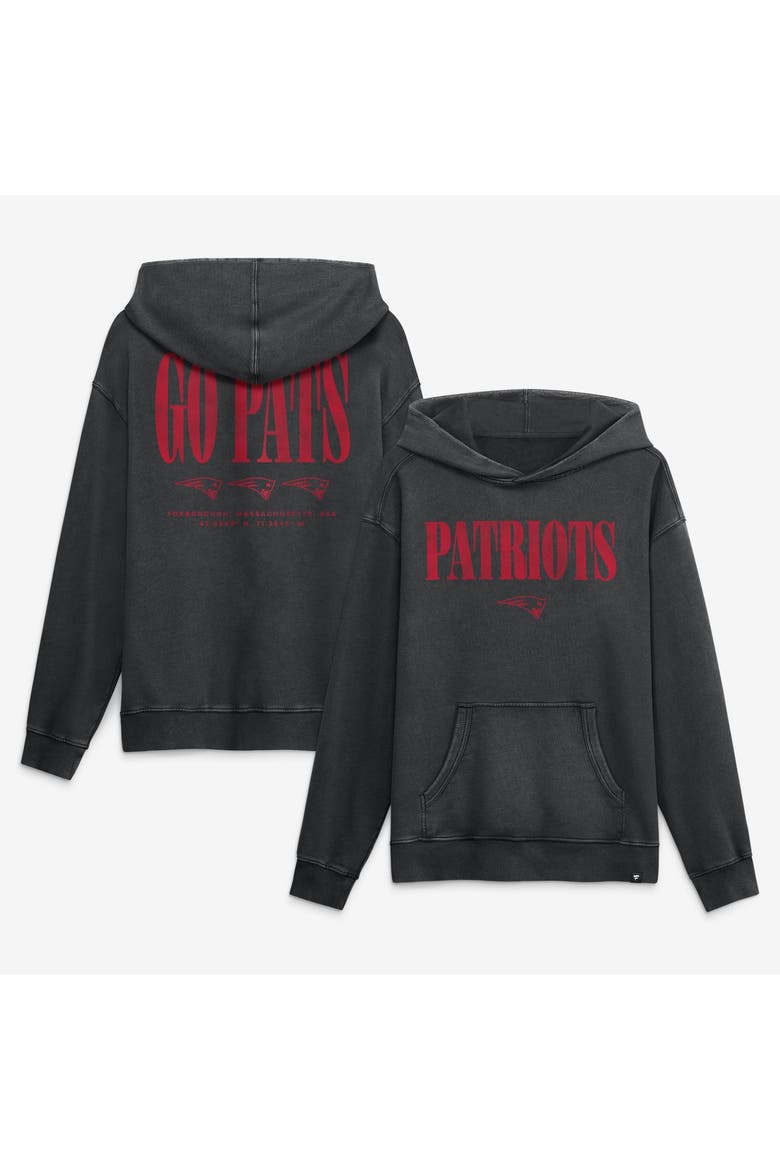 Men's Fanatics Black New England Patriots Relaxed Intense Rivalry French Terry Hoodie, Main, color, Black
