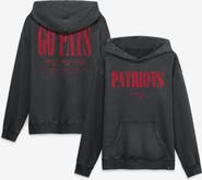 FANATICS Men's Fanatics Black New England Patriots Relaxed Intense Rivalry French Terry Hoodie