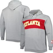 FANATICS Men's Fanatics Branded Heather Gray Atlanta Hawks Big & Tall Wordmark Pullover Hoodie