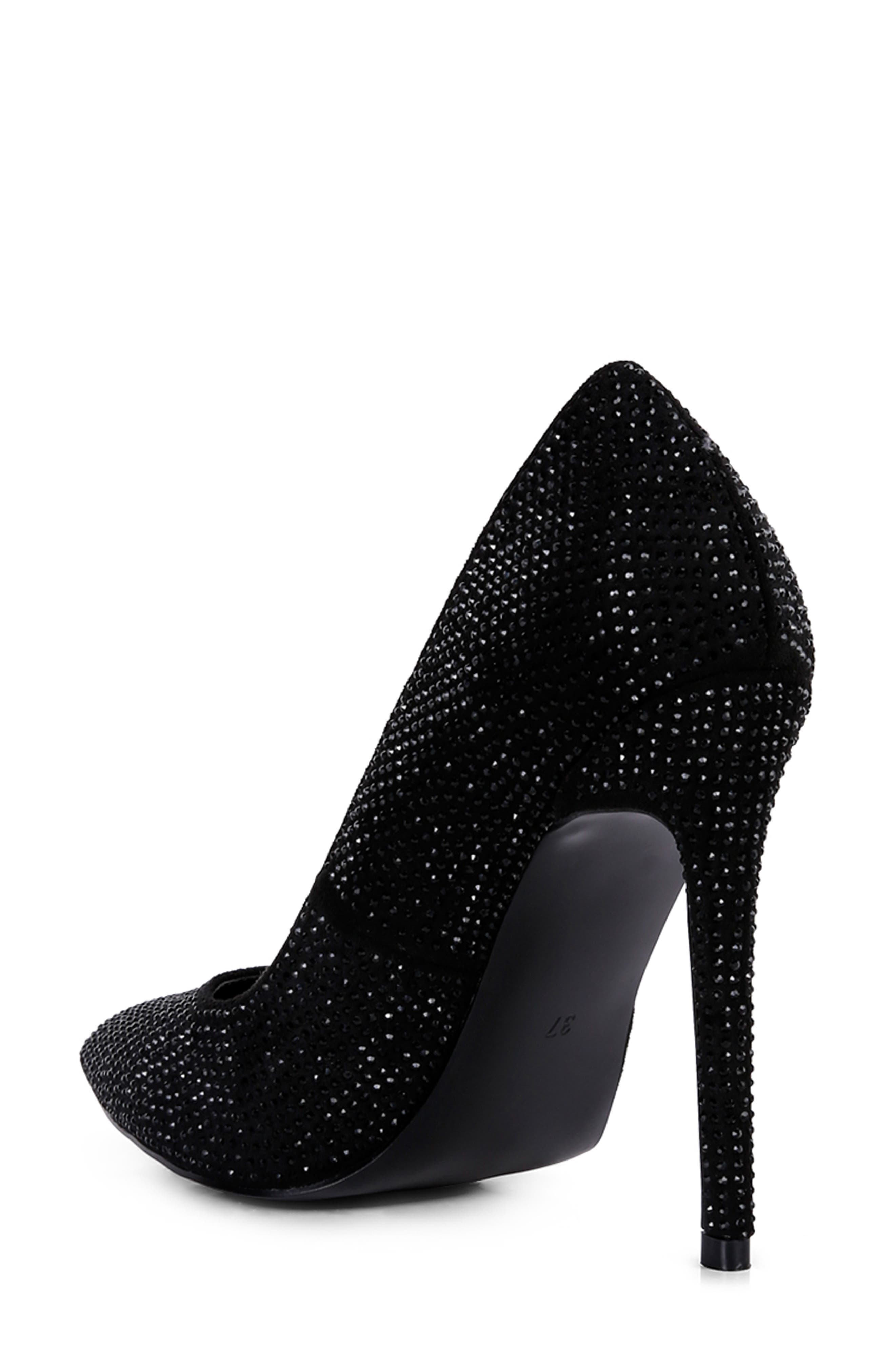 LONDON RAG Alter Ego Rhinestone Pump, Alternate, color, Black