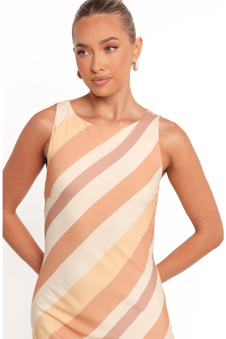 Flavia Stripe Maxi Slipdress, Alternate, color, BROWN STRIPE
