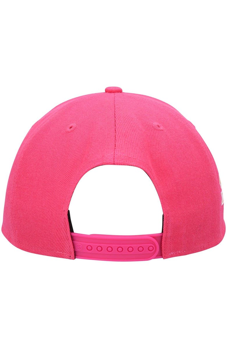 '47 Men's '47 Magenta Oakland Athletics 1989 World Series Mango Undervisor MVP Snapback Hat, Alternate, color, 