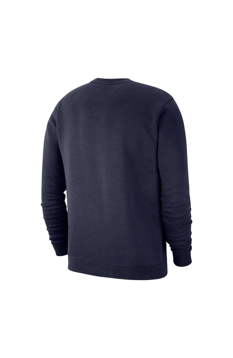 Nike Men's Nike Navy Tufts University Jumbos Arch Club Fleece Pullover Sweatshirt, Alternate, color,