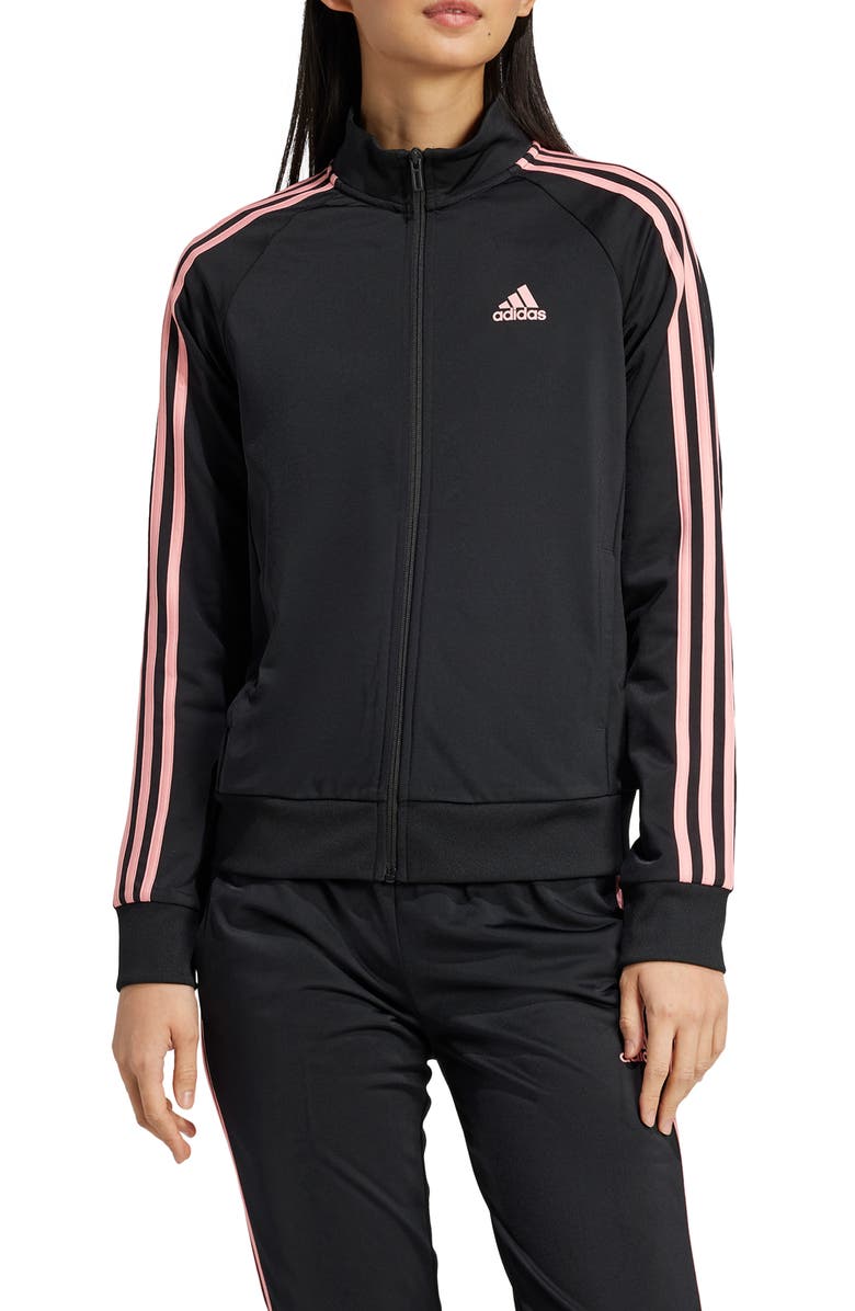 adidas Tricot 3-Stripes Track Jacket, Main, color, 