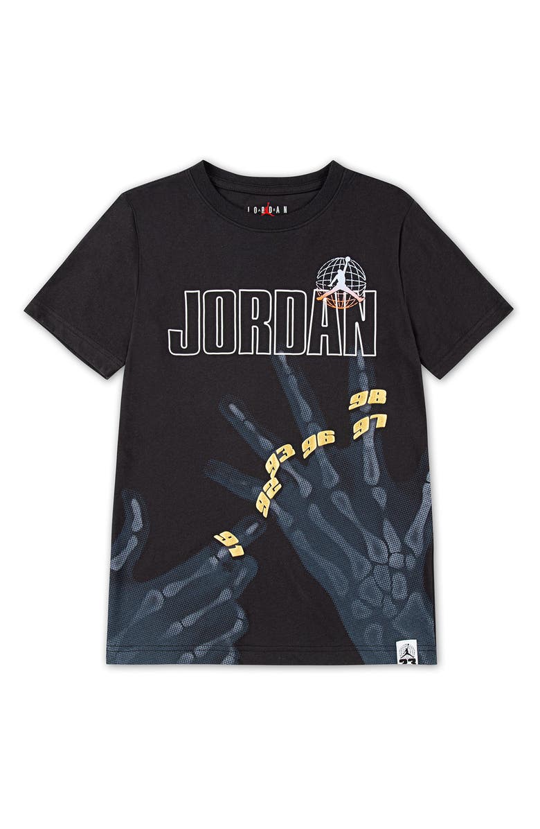 Jordan Kids' Roadtrip Xray Graphic T-Shirt, Main, color, Black