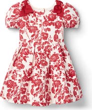 Janie and Jack The Floral Quilted Bow Dress
