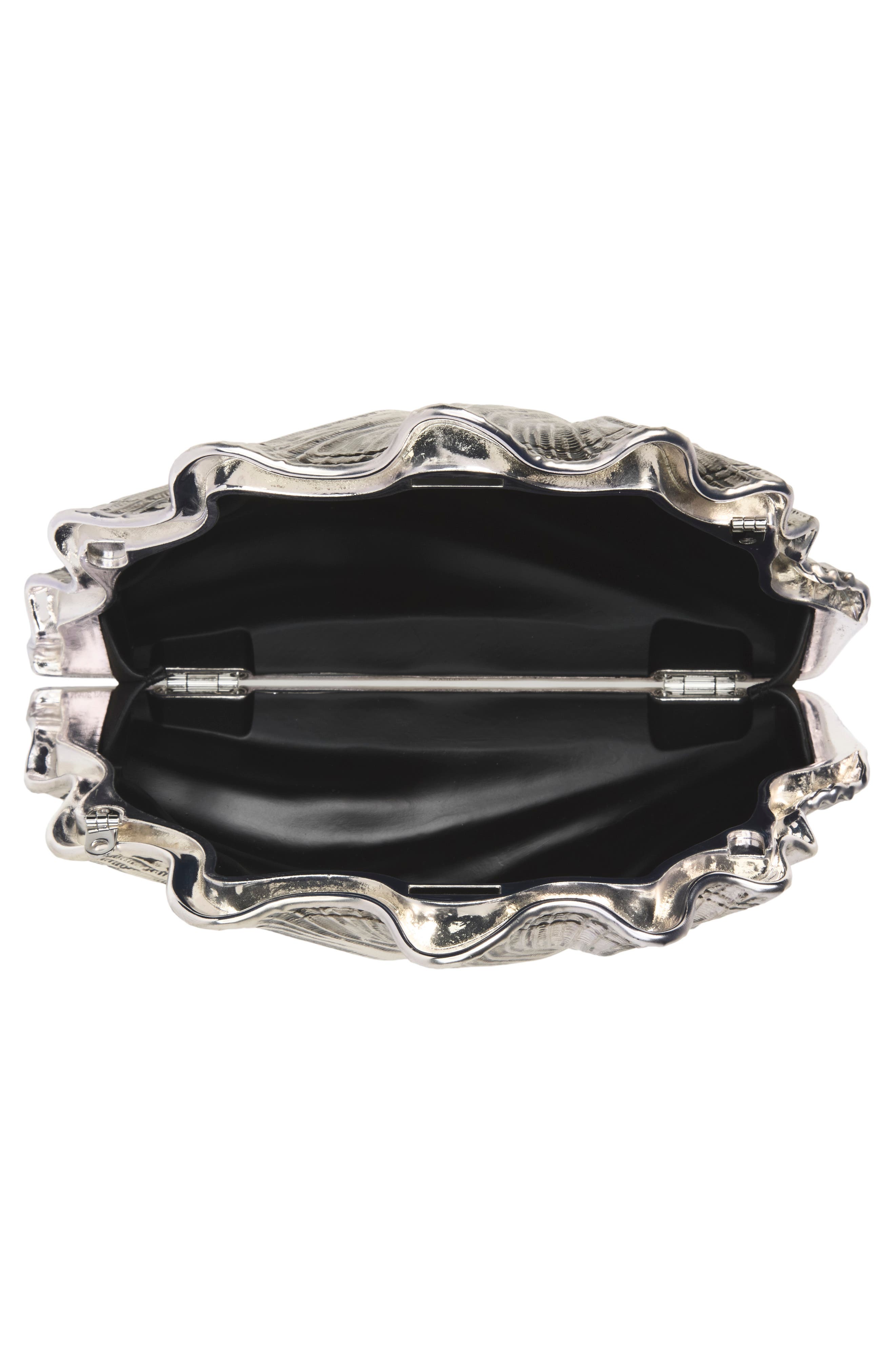 Shell Clutch, Alternate, color, SILVER 910
