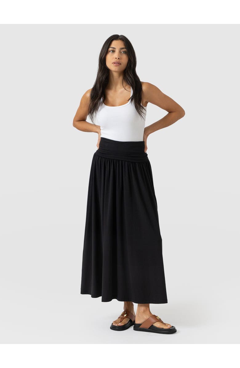 Saint + Sofia Cleo Multiway Skirt, Alternate, color, Black