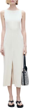 MANGO Bateau Neck Sleeveless Maxi Dress