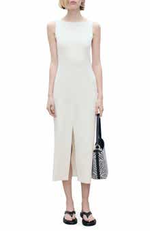 MANGO Bateau Neck Sleeveless Maxi Dress