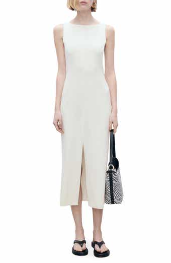 MANGO Bateau Neck Sleeveless Maxi Dress