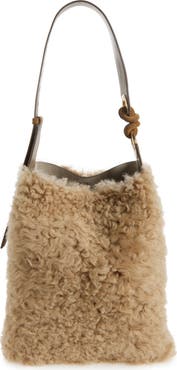 Anya Hindmarch Ringo Genuine Shearling North/South Shoulder Bag