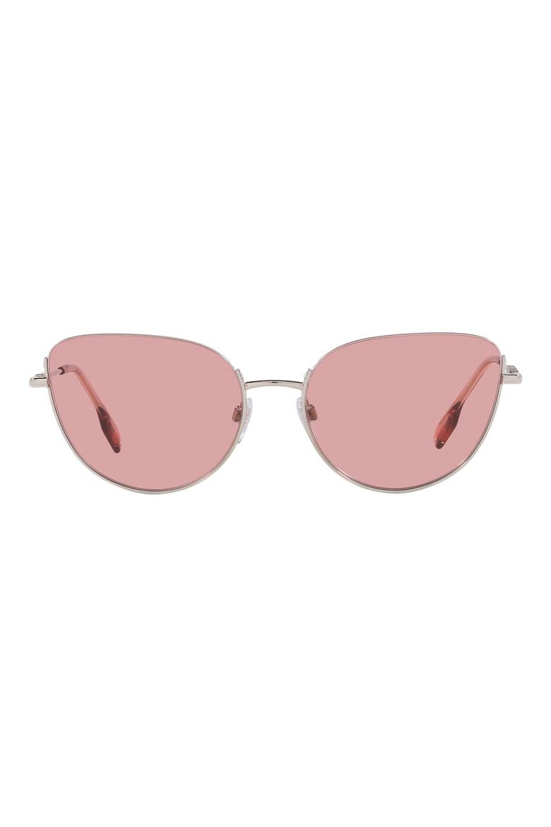 Harper 58mm Cat Eye Sunglasses, Main, color, SILVER