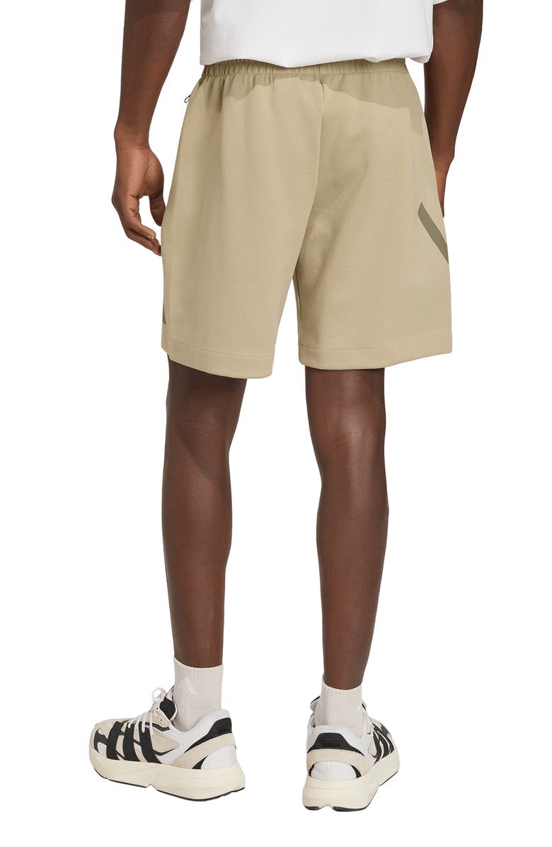 adidas Z.N.E. Knit Drawstring Shorts, Alternate, color, Wonder Cargo