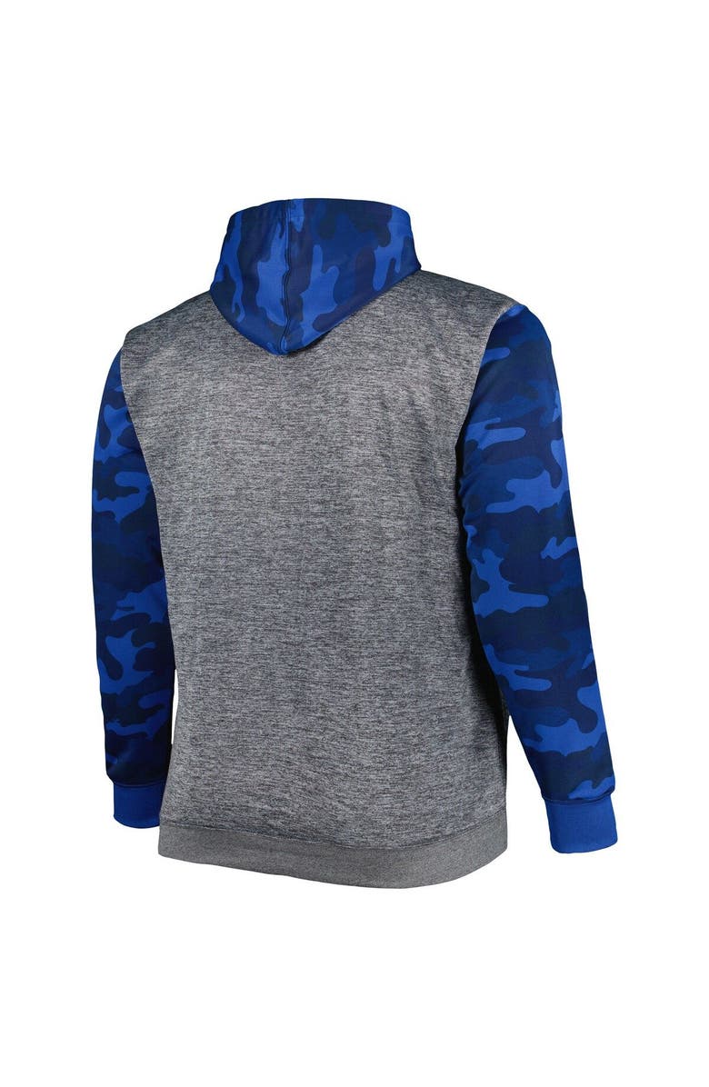 PROFILE Men's Charcoal Michigan Wolverines Camo Pullover Hoodie, Alternate, color, 