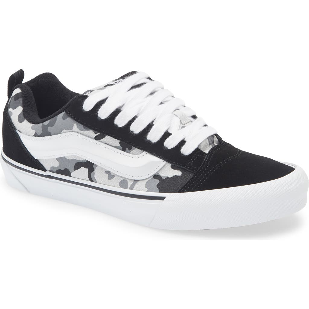Vans Knu School Camo Suede & Canvas Low Top Sneaker In Multi