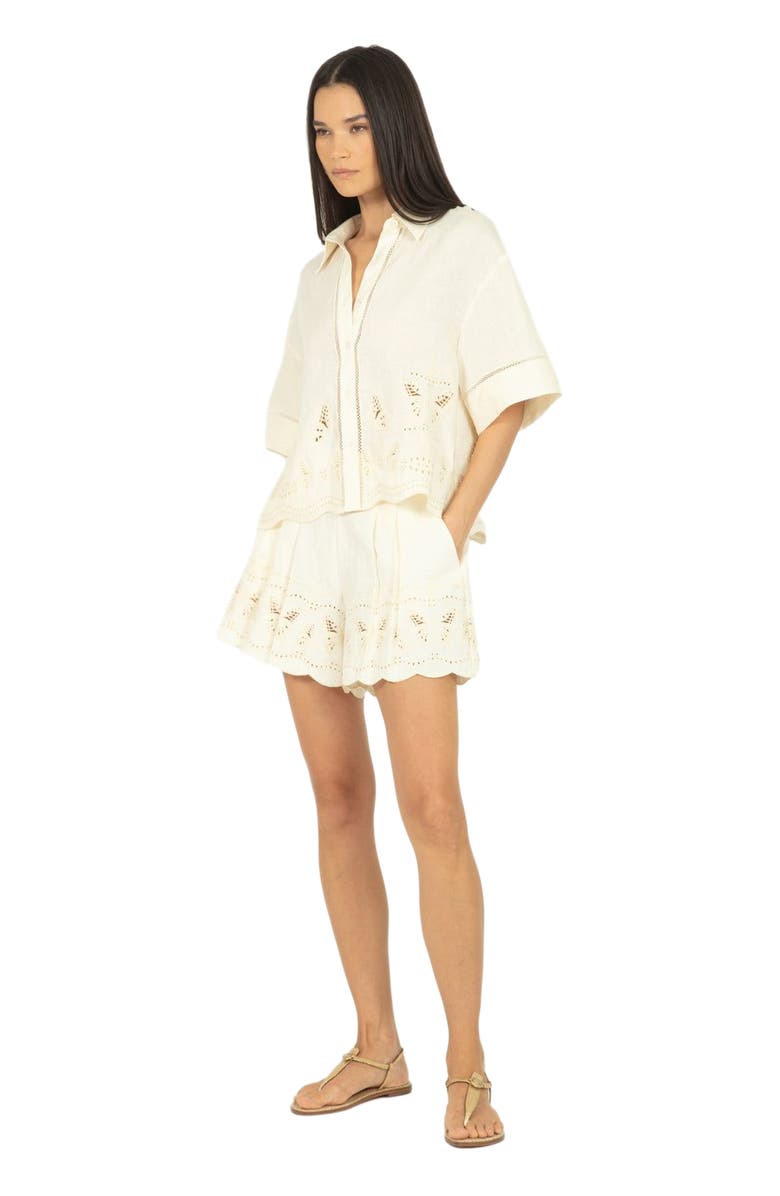 SECRET MISSION Marlene Top, Alternate, color, Antique Crème
