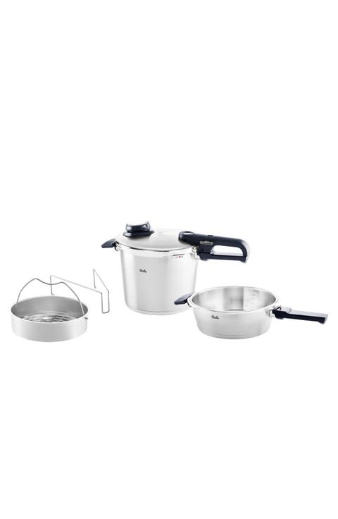 Vitavit Premium Pressure Cooker and Skillet Set with Steamer Insert and Tripod